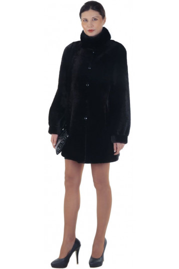 Автоледи из мутона цвета горький шоколад